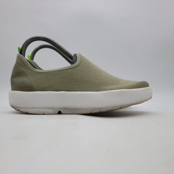 Oofos Oomg Eezee Low Slip On Shoes Women's Size 7.5 Olive Green Comfort Recovery - Picture 1 of 9